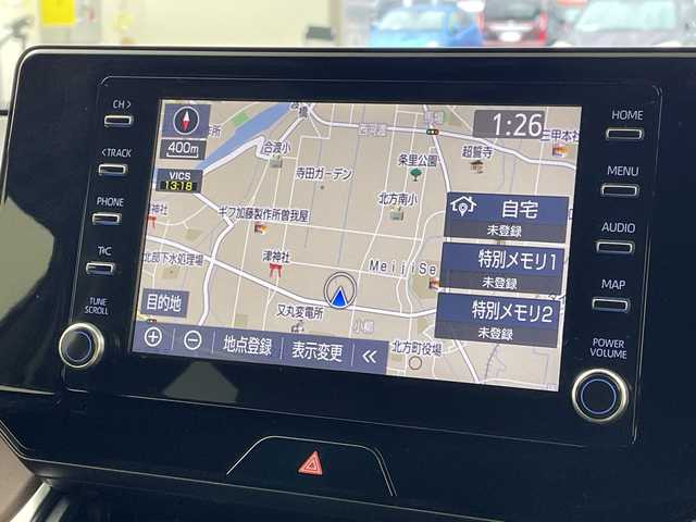 トヨタ ハリアー ハイブリッド G 岐阜県 2020(令2)年 2万km プレシャスブラックパール プリクラッシュセーフティ/レーントレーシングアシスト/パーキングブレーキサポート/ロードサインアシスト/オートハイビーム/純正ディスプレイオーディオ/ナビ　/フルセグＴＶ　/パワーバックドア　/LEDヘッドライト　/オートライト　/レーダークルーズコントロール　/デジタルインナーミラー　/ハーフレザーシート　/D席パワーシート/革巻きステアリング　/ステアリングスイッチ/プッシュスタート　/ドライブレコーダー/ビルトインETC/純正フロアマット/純正アルミホイール