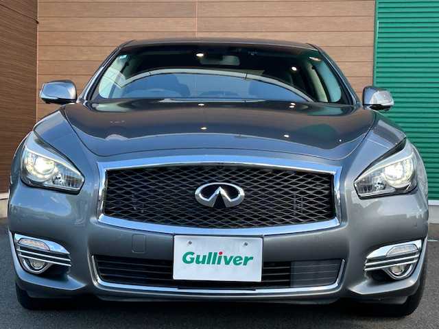 日産 フーガ 370GT 静岡県 2015(平27)年 5.3万km ダークメタルグレー 純正SDナビ/(AM/FM/CD/DVD/TV//Bluetooth)/衝突被害軽減ブレーキ/レーンキープアシスト/後側方衝突防止支援システム/ETC/レザーシート/パワーシート/BSM/シートヒーター/エアシート/純正ドライブレコーダー/メモリーシート/フルセグTV/全方位／バックカメラ/レーダークルーズコントロール/LEDライト/オートライト/スマートキー/スペアキー/プッシュスタート/純正アルミホイール18インチ/電格ミラー/純正フロアマット