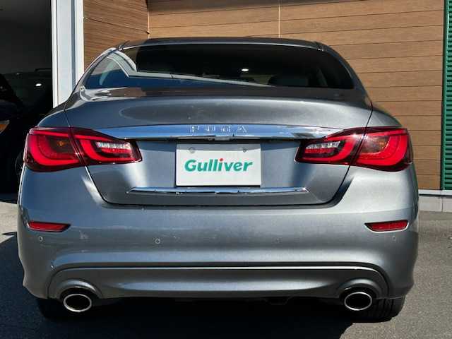 日産 フーガ 370GT 静岡県 2015(平27)年 5.3万km ダークメタルグレー 純正SDナビ/(AM/FM/CD/DVD/TV//Bluetooth)/衝突被害軽減ブレーキ/レーンキープアシスト/後側方衝突防止支援システム/ETC/レザーシート/パワーシート/BSM/シートヒーター/エアシート/純正ドライブレコーダー/メモリーシート/フルセグTV/全方位／バックカメラ/レーダークルーズコントロール/LEDライト/オートライト/スマートキー/スペアキー/プッシュスタート/純正アルミホイール18インチ/電格ミラー/純正フロアマット