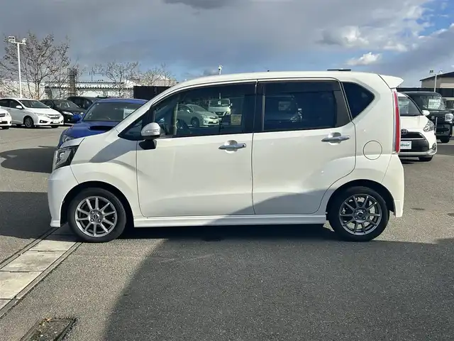 ダイハツ ムーヴ カスタム X 山形県 2015(平27)年 5.1万km パールホワイトⅢ ４WD/寒冷地仕様/純正メモリーナビ/　　【CD/DVD/BT/フルセグ】/バックカメラ/LEDオートライト/純正フロアマット/純正アルミホイール/電動格納ウィンカーミラー/オートエアコン/アイドリングストップ/スマートキ