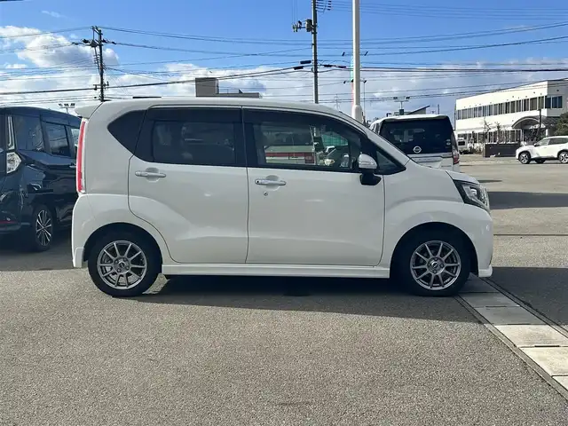 ダイハツ ムーヴ カスタム X 山形県 2015(平27)年 5.1万km パールホワイトⅢ ４WD/寒冷地仕様/純正メモリーナビ/　　【CD/DVD/BT/フルセグ】/バックカメラ/LEDオートライト/純正フロアマット/純正アルミホイール/電動格納ウィンカーミラー/オートエアコン/アイドリングストップ/スマートキ