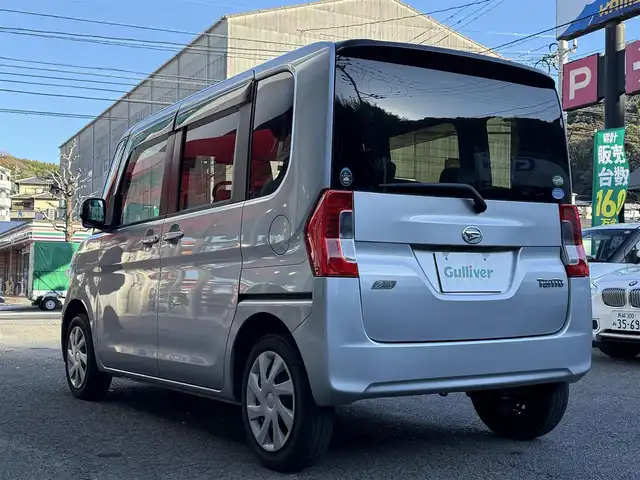 ダイハツ タント X SA 長崎県 2015(平27)年 7.7万km ブライトシルバーメタリック 登録時76983km/社外ナビ/・TV/・CD/・AM.FM/ETC/片側パワースライド/ドライブレコーダー/後席サンシェード/電動格納ミラー/スマートキー