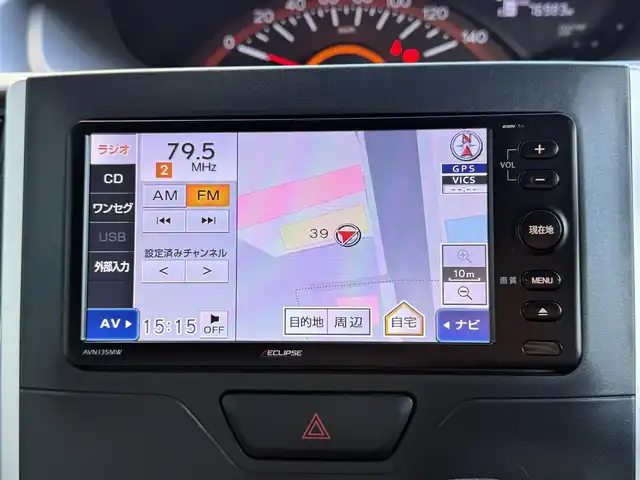 ダイハツ タント X SA 長崎県 2015(平27)年 7.7万km ブライトシルバーメタリック 登録時76983km/社外ナビ/・TV/・CD/・AM.FM/ETC/片側パワースライド/ドライブレコーダー/後席サンシェード/電動格納ミラー/スマートキー