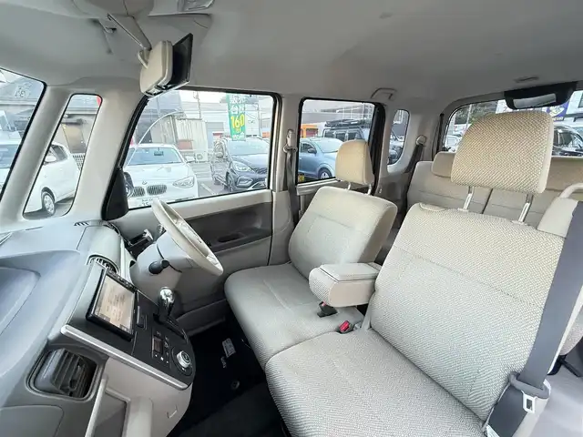 ダイハツ タント X SA 長崎県 2015(平27)年 7.7万km ブライトシルバーメタリック 登録時76983km/社外ナビ/・TV/・CD/・AM.FM/ETC/片側パワースライド/ドライブレコーダー/後席サンシェード/電動格納ミラー/スマートキー