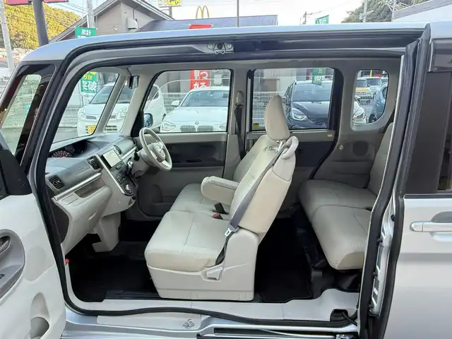 ダイハツ タント X SA 長崎県 2015(平27)年 7.7万km ブライトシルバーメタリック 登録時76983km/社外ナビ/・TV/・CD/・AM.FM/ETC/片側パワースライド/ドライブレコーダー/後席サンシェード/電動格納ミラー/スマートキー