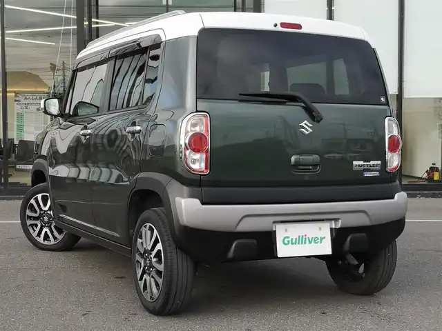 スズキ ハスラー Jスタイル Ⅱ 茨城県 2017(平29)年 5.8万km クールカーキパールメタリック/ホワイト2トーンルーフ 社外ナビ/【iPod・USB・SD・DISC・TV・ラジオ・BT】/シートヒーター/ルーフレール/アイドリングストップ/Bカメラ/ETC/ステリモ/オートライト/Fフォグ/キセノンライト/純正フロアマット/純正アルミホイール/横滑り防止装置/レーンキープアシスト/衝突被害軽減システム