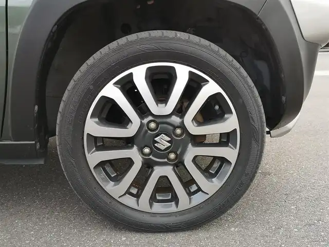 スズキ ハスラー Jスタイル Ⅱ 茨城県 2017(平29)年 5.8万km クールカーキパールメタリック/ホワイト2トーンルーフ 社外ナビ/【iPod・USB・SD・DISC・TV・ラジオ・BT】/シートヒーター/ルーフレール/アイドリングストップ/Bカメラ/ETC/ステリモ/オートライト/Fフォグ/キセノンライト/純正フロアマット/純正アルミホイール/横滑り防止装置/レーンキープアシスト/衝突被害軽減システム