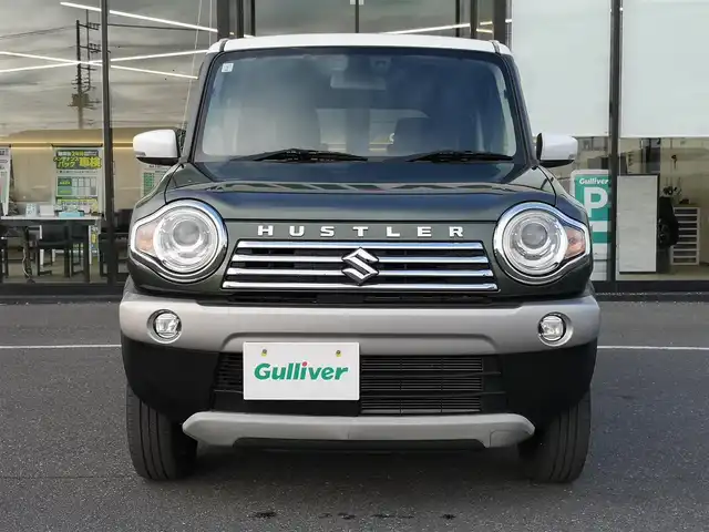 スズキ ハスラー Jスタイル Ⅱ 茨城県 2017(平29)年 5.8万km クールカーキパールメタリック/ホワイト2トーンルーフ 社外ナビ/【iPod・USB・SD・DISC・TV・ラジオ・BT】/シートヒーター/ルーフレール/アイドリングストップ/Bカメラ/ETC/ステリモ/オートライト/Fフォグ/キセノンライト/純正フロアマット/純正アルミホイール/横滑り防止装置/レーンキープアシスト/衝突被害軽減システム