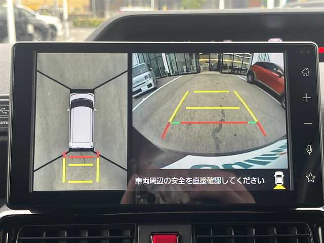 ダイハツ タント カスタム RS 愛媛県 2023(令5)年 1.7万km ブラックマイカメタリック 禁煙車/登録時走行距離：16875km/純正ディスプレイオーディオ（AM/FM/USB/フルセグTV/Bluetooth）/全方位カメラ/バックカメラ/ETC/衝突被害軽減システム/コーナーセンサー/レーンキープアシスト/横滑り防止装置/レーダークルーズコントロール/LEDヘッドライト/オートライト/ハーフレザーシート/前席シートヒーター/両側パワースライドドア/エンジンスタートボタン/スマートキー/純正フロアマット/純正アルミホイール