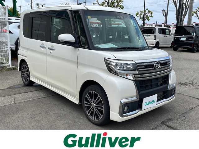 ダイハツ タント カスタムRS トップED LTD SAⅢ 新潟県 2018(平30)年 9.7万km パールホワイトⅢ 4WD/スマートアシストIII/純正SDナビ/(AM/FM/CD/DVD/SD/フルセグ/Bluetooth)/バックモニター/前方ドライブレコーダー/両側パワースライドドア/LEDオートライト/ハーフレザーシート/運転席シートヒーター/純正15インチアルミホイール/スマートキー