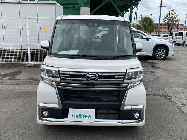 ダイハツ タント カスタムRS トップED LTD SAⅢ 新潟県 2018(平30)年 9.7万km パールホワイトⅢ 4WD/スマートアシストIII/純正SDナビ/(AM/FM/CD/DVD/SD/フルセグ/Bluetooth)/バックモニター/前方ドライブレコーダー/両側パワースライドドア/LEDオートライト/ハーフレザーシート/運転席シートヒーター/純正15インチアルミホイール/スマートキー