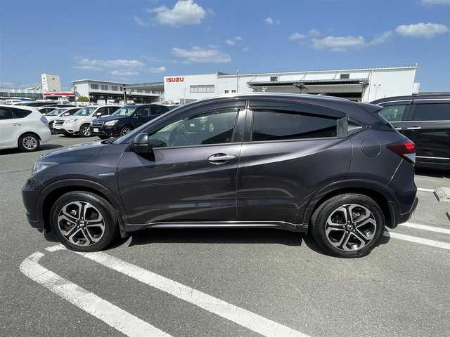 ホンダ ヴェゼル ハイブリッド Z 宮崎県 2014(平26)年 7.9万km ルーセブラックM じしゃロン宮崎店で成約済み　落札不可/純正ナビ　/バックカメラ　/クルーズコントローラー　/ＬＥＤヘッドライト　/アイドリングストップ　/Ｗ＋サイドエアバッグ　/カーテンエアバッグ　/ドライブレコーダー　/シートヒーター　/ＬＥＤヘッドライト