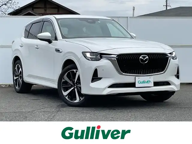 マツダ ＣＸ－６０ XD HV エクスクルーシブモダン 岩手県 2023(令5)年 2万km ロジウムホワイトプレミアムメタリック 4WD/スマートブレーキサポート/サンルーフ/純正メモリナビ/　BT/フルセグTV/全方位カメラ/バックカメラ/パワーバックドア/レーダークルーズコントロール/LEDオートライト/革シート/パワーシート/シートヒーター/エアシート/純正20インチアルミホイール/スマートキー/ビルトインＥＴＣ