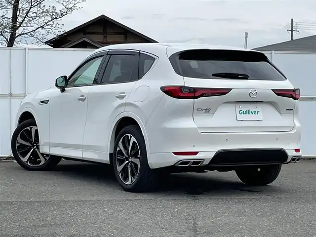 マツダ ＣＸ－６０ XD HV エクスクルーシブモダン 岩手県 2023(令5)年 2万km ロジウムホワイトプレミアムメタリック 4WD/スマートブレーキサポート/サンルーフ/純正メモリナビ/　BT/フルセグTV/全方位カメラ/バックカメラ/パワーバックドア/レーダークルーズコントロール/LEDオートライト/革シート/パワーシート/シートヒーター/エアシート/純正20インチアルミホイール/スマートキー/ビルトインＥＴＣ
