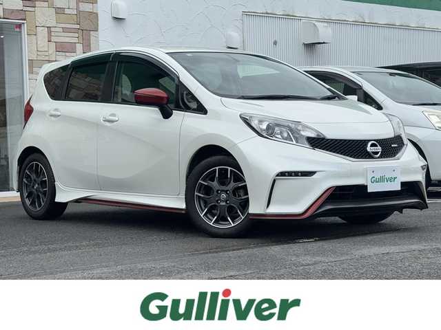 日産 ノート ニスモ 徳島県 2014(平26)年 2.9万km ブリリアントホワイトパール 純正7インチSDナビ　MM114-D/(SD/AM/FM/TV/USB/CD/iPod)/プッシュスタート/ETC/ECOモード/アイドリングストップ/純正フロアマット/純正16インチAW/オートライト/スペアキー/ドアバイザー