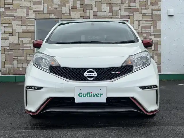 日産 ノート ニスモ 徳島県 2014(平26)年 2.9万km ブリリアントホワイトパール 純正7インチSDナビ　MM114-D/(SD/AM/FM/TV/USB/CD/iPod)/プッシュスタート/ETC/ECOモード/アイドリングストップ/純正フロアマット/純正16インチAW/オートライト/スペアキー/ドアバイザー