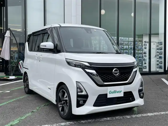 日産 ルークス HWS Gターボ プロパイロットED 長崎県 2020(令2)年 6.3万km ホワイトパール 全方位カメラ/純正9型ナビ/（フルセグ・DVD・SD・CD・BT)/プロパイロット/両側パワースライドドア/エマージェンシーブレーキ/レーンキープアシスト/ETC　ナビ連動ドライブレコーダー/オートライト/LEDヘッドライト/スペアキー/クリアランスソナー/ステアリングスイッチ/アイドリングストップ