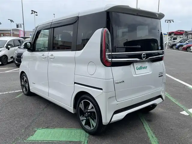日産 ルークス HWS Gターボ プロパイロットED 長崎県 2020(令2)年 6.3万km ホワイトパール 全方位カメラ/純正9型ナビ/（フルセグ・DVD・SD・CD・BT)/プロパイロット/両側パワースライドドア/エマージェンシーブレーキ/レーンキープアシスト/ETC　ナビ連動ドライブレコーダー/オートライト/LEDヘッドライト/スペアキー/クリアランスソナー/ステアリングスイッチ/アイドリングストップ