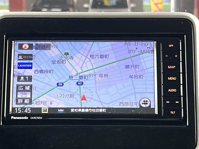 スズキ スペーシア ギア HYBRID XZターボ 愛知県 2021(令3)年 5.5万km オフブルーメタリック/ガンメタリック2トーンルーフ 純正7インチSDナビゲーション/（CD/DVD/フルセグTV/Bluetooth)/全方位カメラ/AC100V電源/ビルトインETC/スズキセーフティサポート/・レーンキープアシスト/・オートマチックハイビーム/・追従式クルーズコントロール/・衝突軽減ブレーキ/パドルシフト/ステアリングリモコン/両側パワースライドドア/アイドリングストップ/横滑り防止装置/LEDヘッドライト/オートライト/ヘッドアップディスプレイ/ルーフレール/純正ゴムマット/ウィンカーミラー/電動格納ミラー/スマートキー/エンジンプッシュスタート/ドアバイザー