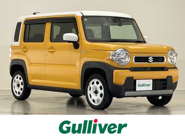スズキ ハスラー HYBRID G 滋賀県 2020(令2)年 4万km アクティブイエロー/ホワイト2トーンルーフ 禁煙車/純正ナビ /CD/DVD/Bluetooth/フルセグTV/全方位カメラ/前後ドラレコ/ETC/シートヒーター/衝突軽減ブレーキ/コーナーセンサー/プッシュスタート/スマートキー/オートライト