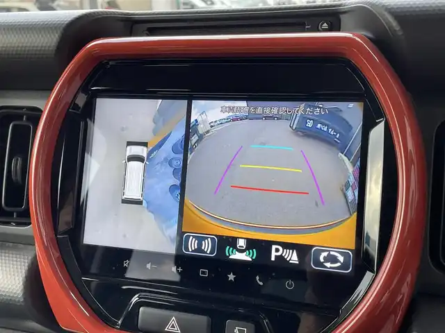 スズキ ハスラー HYBRID G 滋賀県 2020(令2)年 4万km アクティブイエロー/ホワイト2トーンルーフ 禁煙車/純正ナビ /CD/DVD/Bluetooth/フルセグTV/全方位カメラ/前後ドラレコ/ETC/シートヒーター/衝突軽減ブレーキ/コーナーセンサー/プッシュスタート/スマートキー/オートライト