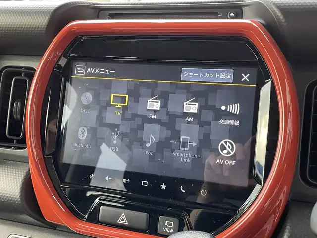 スズキ ハスラー HYBRID G 滋賀県 2020(令2)年 4万km アクティブイエロー/ホワイト2トーンルーフ 禁煙車/純正ナビ /CD/DVD/Bluetooth/フルセグTV/全方位カメラ/前後ドラレコ/ETC/シートヒーター/衝突軽減ブレーキ/コーナーセンサー/プッシュスタート/スマートキー/オートライト