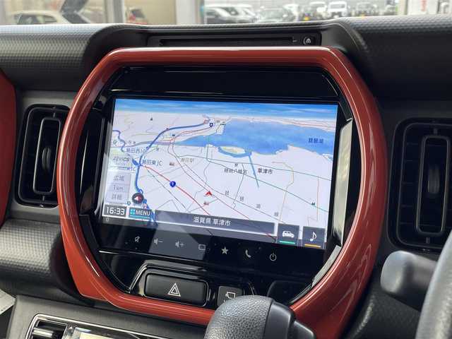 スズキ ハスラー HYBRID G 滋賀県 2020(令2)年 4万km アクティブイエロー/ホワイト2トーンルーフ 純正ナビ /CD/DVD/Bluetooth/フルセグTV/全方位カメラ/前後ドラレコ/ETC/シートヒーター/衝突軽減ブレーキ/コーナーセンサー/プッシュスタート/スマートキー/オートライト