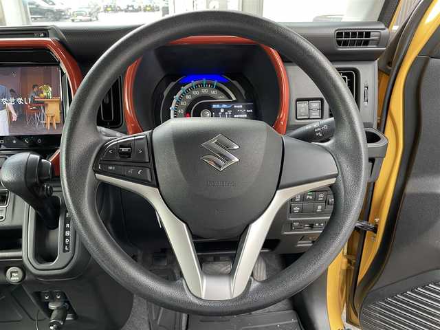 スズキ ハスラー HYBRID G 滋賀県 2020(令2)年 4万km アクティブイエロー/ホワイト2トーンルーフ 純正ナビ /CD/DVD/Bluetooth/フルセグTV/全方位カメラ/前後ドラレコ/ETC/シートヒーター/衝突軽減ブレーキ/コーナーセンサー/プッシュスタート/スマートキー/オートライト