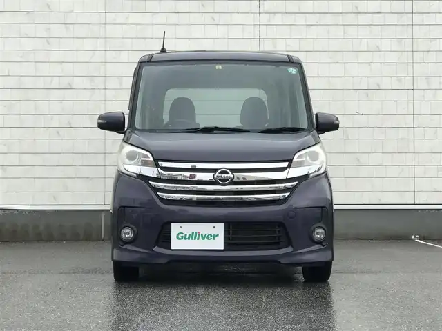 日産 デイズ ルークス ハイウェイスターX Gパッケージ 富山県 2014(平26)年 7.9万km プレミアムパープルP 社外ナビ/フルセグTV/全周囲カメラ/プッシュスタート/両側パワースライドドア/オートライト/アイドリングストップ/横滑り防止装置/革巻きステアリング/ウインカーミラー/フォグランプ