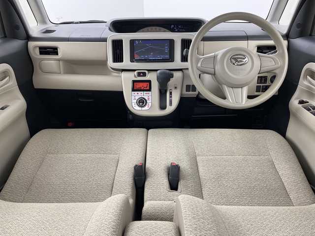 ダイハツ ムーヴ キャンバス X SA Ⅲ 道央・札幌 2021(令3)年 1.6万km パールホワイトⅢ/ナチュラルベージュマイカメタリック 2トーン ・ワンオーナー/・４WD/・社外メモリーナビ KENWOOD〈TV＆CD＆USB＆ipod〉/・バックカメラ/・スマートアシスト/・両側パワースライドドア/・LEDヘッドライト/・ETC/・シガーソケット/・アイドリングストップ/・社外AW付スタッドレスタイヤあり/・スマートキー/・スペアキー/・保証書/・取り扱い説明書