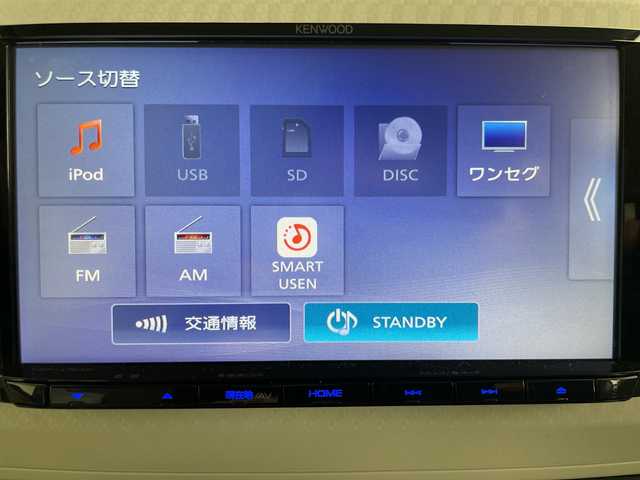 ダイハツ ムーヴ キャンバス X SA Ⅲ 道央・札幌 2021(令3)年 1.6万km パールホワイトⅢ/ナチュラルベージュマイカメタリック 2トーン ・ワンオーナー/・４WD/・社外メモリーナビ KENWOOD〈TV＆CD＆USB＆ipod〉/・バックカメラ/・スマートアシスト/・両側パワースライドドア/・LEDヘッドライト/・ETC/・シガーソケット/・アイドリングストップ/・社外AW付スタッドレスタイヤあり/・スマートキー/・スペアキー/・保証書/・取り扱い説明書