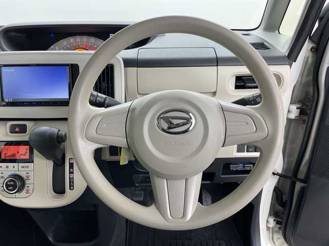 ダイハツ ムーヴ キャンバス X SA Ⅲ 道央・札幌 2021(令3)年 1.6万km パールホワイトⅢ/ナチュラルベージュマイカメタリック 2トーン ・ワンオーナー/・４WD/・社外メモリーナビ KENWOOD〈TV＆CD＆USB＆ipod〉/・バックカメラ/・スマートアシスト/・両側パワースライドドア/・LEDヘッドライト/・ETC/・シガーソケット/・アイドリングストップ/・社外AW付スタッドレスタイヤあり/・スマートキー/・スペアキー/・保証書/・取り扱い説明書