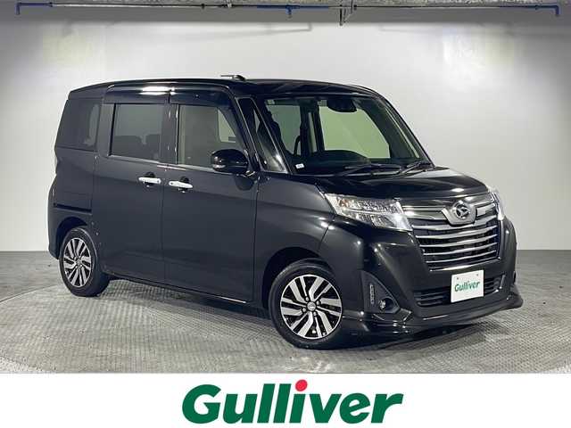 ダイハツ トール カスタムG リミテッド SAⅢ 沖縄県 2019(平31)年 2.8万km ブラックマイカメタリック 禁煙車/県外仕入れ/純正ナビ/【CD/DVD/フルセグTV/BT】/全方位カメラ/ETC/ステアリングリモコン/両側パワースライドドア/衝突被害軽減システム/クルーズコントロール/前後コーナーセンサー/オートマチックハイビーム/LEDヘッドライト/オートライト/スマートキー