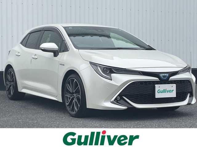 トヨタ カローラ スポーツ ハイブリッドG Z 千葉県 2019(令1)年 3.3万km ホワイトパールクリスタルシャイン 純正7インチナビ/(Bluetooth/フルセグ/CD/DVD)/バックカメラ/衝突被害軽減システム/車線逸脱警報/クルーズコントロール/横滑り防止装置/ETC/ドライブレコーダー/アイドリングストップ/LEDヘッドライト/フォグランプ/オートライト/ウィンカーミラー/電動格納ミラー/純正18インチAW/シートリフター/プッシュスタート/スマートキー/フロアマット/ドアバイザー/スペアキー/取扱説明書/保証書