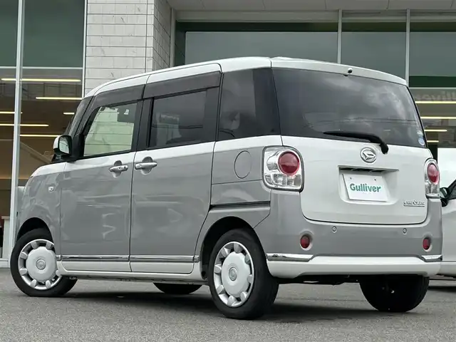 ダイハツ ムーヴ キャンバス G メイクアップ リミテッド　SAⅢ 兵庫県 2020(令2)年 4.9万km パールホワイトⅢ/スムースグレーマイカメタリック 2トーン 社外SDナビ/フルセグテレビ/BTオーディオ/CD/DVD/全方位カメラ/両側パワースライドドア/LEDヘッドライト/オートライト/フォグランプ/オートハイビーム/ETC/スマートアシストIII/純正フロアマット/スペアキー