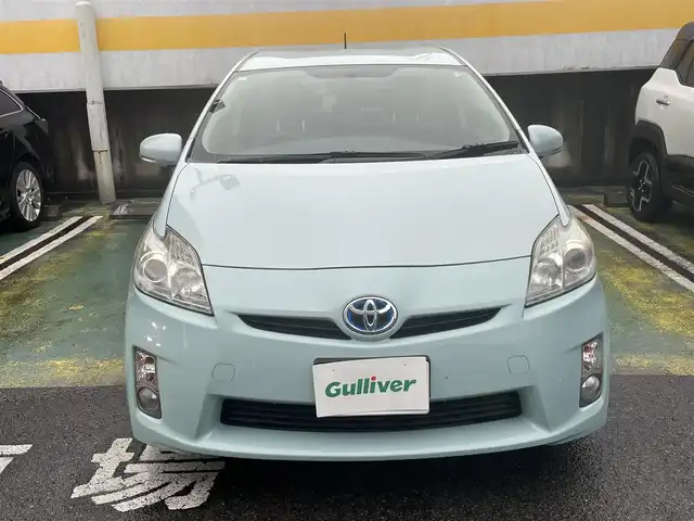 トヨタ プリウス S 静岡県 2011(平23)年 8.1万km アクアマイカメタリック 純正ナビ/ワンセグTV/CD/バックカメラ/ETC/オートライト/ステアリングスイッチ/スマートキー/取扱説明書