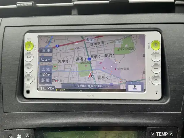 トヨタ プリウス S 静岡県 2011(平23)年 8.1万km アクアマイカメタリック 純正ナビ/ワンセグTV/CD/バックカメラ/ETC/オートライト/ステアリングスイッチ/スマートキー/取扱説明書