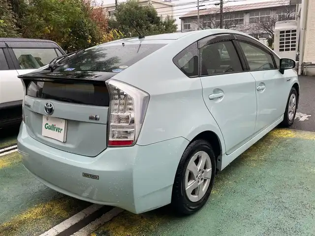 トヨタ プリウス S 静岡県 2011(平23)年 8.1万km アクアマイカメタリック 純正ナビ/ワンセグTV/CD/バックカメラ/ETC/オートライト/ステアリングスイッチ/スマートキー/取扱説明書