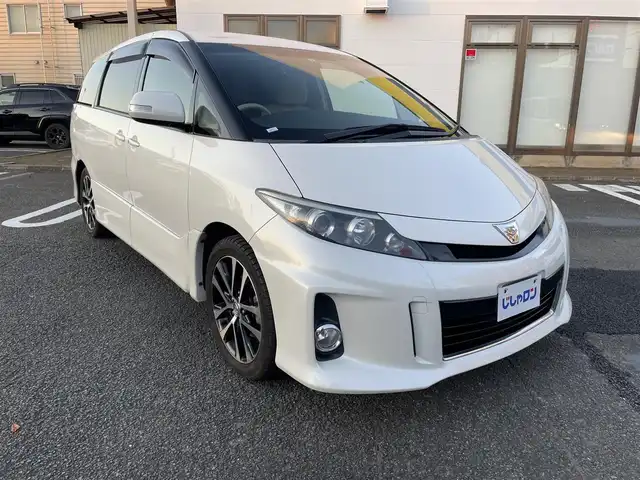 トヨタ エスティマ アエラス 東京都 2013(平25)年 9.2万km ホワイトパールクリスタルシャイン