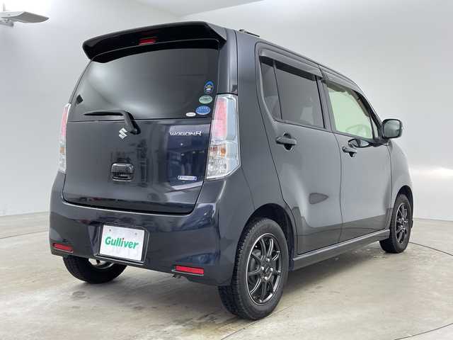 スズキ ワゴンＲ FZ 兵庫県 2016(平28)年 3.6万km ブルーイッシュブラックパール3 ・純正ナビ/・レザー調シートカバー/・シートヒーター/・純正フロアマット/・衝突軽減ブレーキ/・LEDヘッドライト/・横滑り防止/・アイドリングストップ/・ステアリングスイッチ/・社外14インチアルミホイール/・スマートキー/・スペアキー/・プッシュスタート/・取扱説明書/・保証書/・ドアバイザー