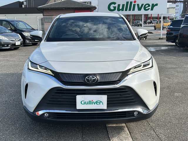 トヨタ ハリアー G 富山県 2021(令3)年 4万km ホワイトパールクリスタルシャイン ワンオーナー/スマートキー（２本）/ハーフレザーシート/メーカーディスプレイオーディオ/衝突安全ブレーキ/パワーシート（D席）/フルセグTV/Bluetooth/ビルトインETC2.0/バックカメラ/純正18インチAW/ACC/レーンキープアシスト/LEDヘッドライト/フォグランプ/純正フロアマット/横滑り防止装置/電動格納ウィンカーミラー/電動Pブレーキ/パワーバックドア/オートライト/オートハイビーム/デジタルインナーミラー/クリアランスソナー/保証書/取扱説明書/ナビ取扱説明書/点検整備記録簿
