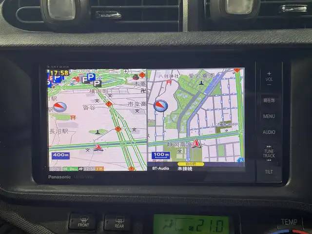 トヨタ アクア G 静岡県 2012(平24)年 7.5万km コバルトブルーメタリック 車検R9年4月5日迄/社外HDDナビ/フルセグTV/DVD/CD/SD/BT/MSV/バックカメラ/前方ドライブレコーダー/ETC/LEDヘッドライト/電動コーナーポール/スマートキー/保証書/取扱説明書/ナビ取扱説明書/H27/29/R1/3/5/7点検記録簿有