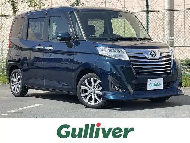 トヨタ ルーミー カスタムG－T 東京都 2020(令2)年 3.6万km レーザーブルークリスタルシャイン 純正ナビ/バックモニター/衝突回避支援ブレーキ/車線逸脱警報機能/クルーズコントロール/両側電動スライドドア/ＥＴＣ/ドライブレコーダー/アイドリングストップ/横滑り防止措置/ステアリングスイッチ