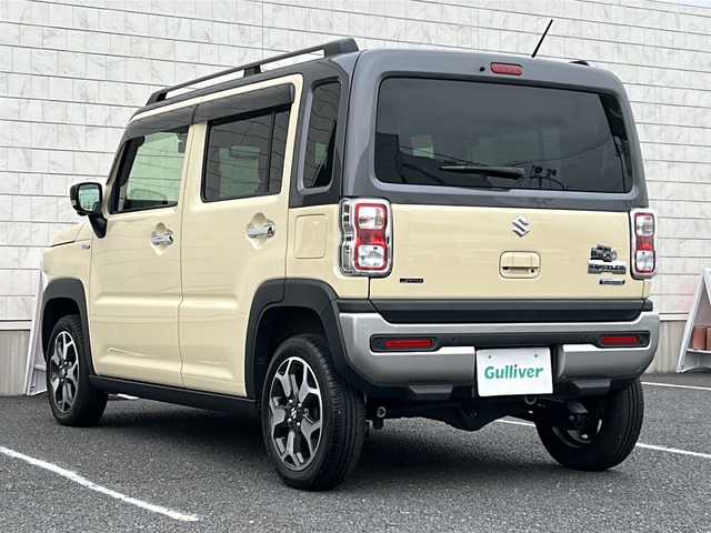 スズキ ハスラー Jスタイル ターボ 千葉県 2021(令3)年 3.4万km シフォンアイボリーメタリック/ガンメタリック2トーン 4WD/ワンオーナー/純正９インチナビ/フルセグTV/CD/DVD/Bluetooth/SD/アラウンドビューカメラ/バックカメラ/後席リアモニター×2/シートヒーターD/N席/衝突軽減ブレーキ/追従式クルーズコントロール/レーンキープアシスト/車線逸脱警報/リアパーキングセンサー/アイドリングストップ/横滑り防止/ダウンヒルアシスト/ヒルディセントコントロール/本革巻きステアリング/ステアリングスイッチ/パドルシフト/LEDヘッドライト/オートライト/フォグライト/スマートキー/エンジンプッシュスタート/前後ドラレコ（ZDR016）/ラバーフロアマット/スペアキー/保証書/取扱説明書