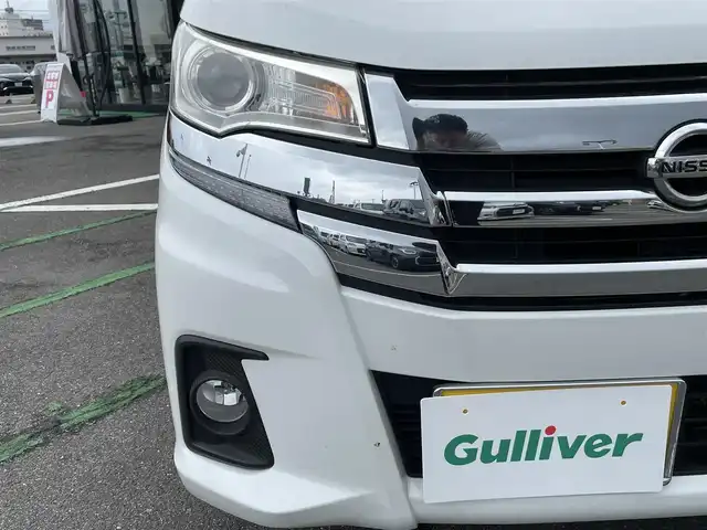 日産 デイズ ハイウェイスターX 長崎県 2017(平29)年 10.7万km ホワイトパール 全方位カメラ/純正ナビ/アラウンドビューモニター/エマージェンシーブレーキ/オートライト/ＨＩＤ/スマートキー/スペアキー/オートハイビーム/ステアリングスイッチ/横滑り防止