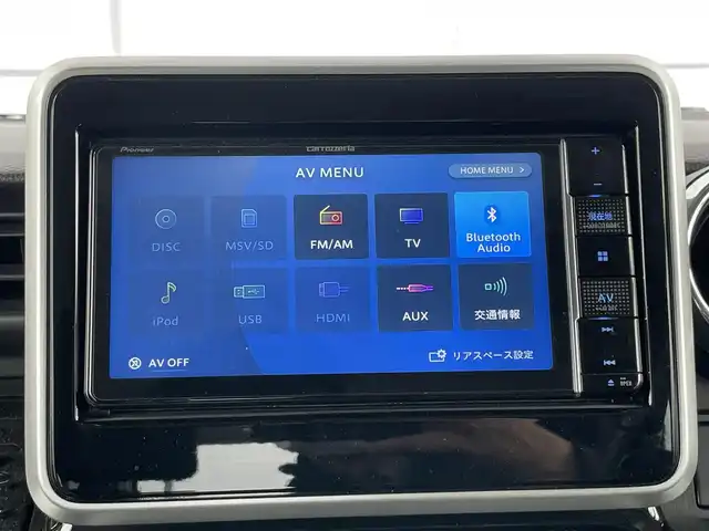 スズキ スペーシア カスタム HYBRID XS 千葉県 2021(令3)年 6.4万km ピュアホワイトP 社外メモリーナビ/フルセグＴＶ/両側パワースライドドア/ＥＴＣ/ハーフレザー/ＢＬＵＥＴＯＯＴＨ/バックカメラ/レーダークルーズコントロール/前席シートヒーター/純正アルミホイール/４ＷＤ
