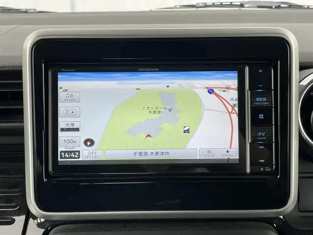 スズキ スペーシア カスタム HYBRID XS 千葉県 2021(令3)年 6.4万km ピュアホワイトP 社外メモリーナビ/フルセグＴＶ/両側パワースライドドア/ＥＴＣ/ハーフレザー/ＢＬＵＥＴＯＯＴＨ/バックカメラ/レーダークルーズコントロール/前席シートヒーター/純正アルミホイール/４ＷＤ