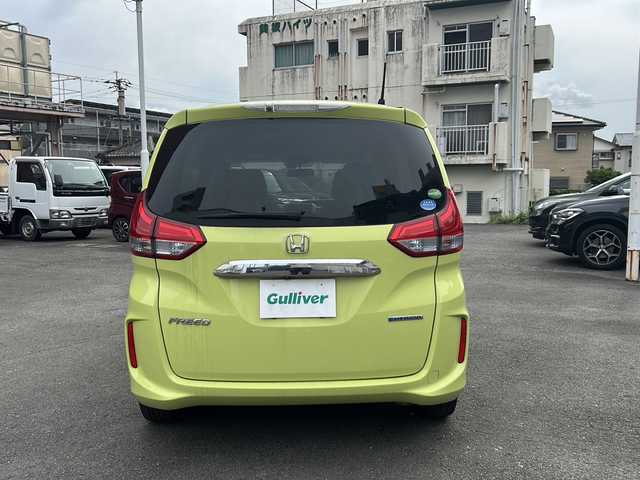 ホンダ フリード ハイブリット EX 宮崎県 2017(平29)年 14.4万km シトロンドロップ カロッツェリアナビ（AM/FM/CD/Bluetooth/フルセグTV）/バックカメラ/両側パワースライドドア/レーダークルコン/ETC/前席シートヒーター/衝突軽減ブレーキ/純正ドアバイザー/純正フロアマット