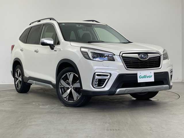スバル フォレスター ハイブリッド アドバンス 新潟県 2021(令3)年 4.4万km クリスタルホワイトP 4WD/純正メモリナビ/　フルセグTV/Bluetooth/CD/DVD/USB/レーダークルーズコントロール/衝突被害軽減ブレーキ/レーンキープアシスト/後方コーナーセンサー/前席パワーシート/ハーフレザーシート/全席シートヒーター/パワーバックドア/ドライブレコーダー/バックモニター/ETC/LEDヘッドライト/横滑り防止装置/オートライト/D席メモリーシート/ステアリングヒーター/パドルシフト/デジタルインナーミラー/BSM(ブラインドスポットモニター)/ステアリングスイッチ/レザーステアリング/禁煙車