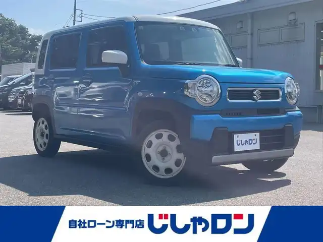 スズキ ハスラー HYBRID G 栃木県 2021(令3)年 11.5万km ブリスクブルーメタリック/ホワイト2トーンルーフ (株)IDOMが運営する【じしゃロン宇都宮店】の自社ローン専用車両になります。こちらは現金またはオートローンご利用時の価格です。自社ローンご希望の方は別途その旨お申付け下さい/社外ナビ/バックカメラ/ＥＴＣ/衝突軽減ブレーキ/シートヒーター/スマートキー/プッシュボタンスタート/オートライト